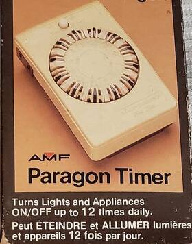 Amf 079046101248 Paragon Home Lights Appliance Timer Time Command 12 - 24 Hour