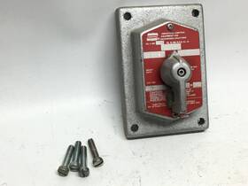 Ds675 Crouse-hinds Explosion Proof 3 Position Selector Switch And Cover 600 Vac