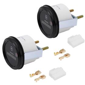 Cunyuergsdfbg3 Cunyuer Hour Meter 2pcs 12-36v Dc/ac Quartz Hourmeter Gauge Mechanical Fo