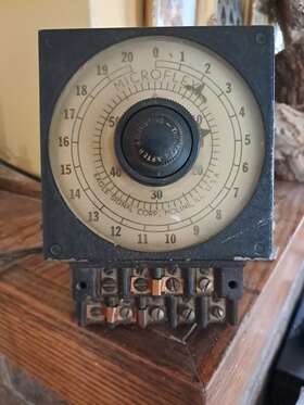 Ha13a6 Eagle Signal Microflex Timer 0-20sec 115v Ac Synchron Untested