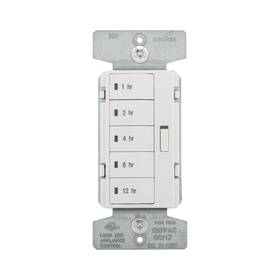 Pt18h-w Eaton New Hour Program Timer 5-button White 1 2 4 8 12 Hours