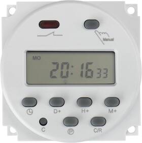 Cn101c Electric 445032932937 Digital Lcd Programmable Timer Input 12v Output Dc/ac 16a Spst Suppor