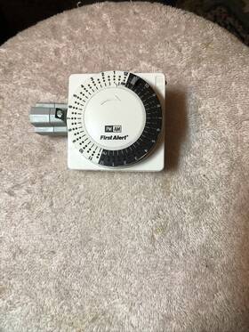 F123-a567 First Alert Vtg Electric Timer And Been Fully Tested Fit Low Amp Appliances