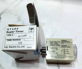 St3pf-ac110v-5s Fuji Electric Off Delay Sup Er Timer Relay St3pf Ac110v Nos