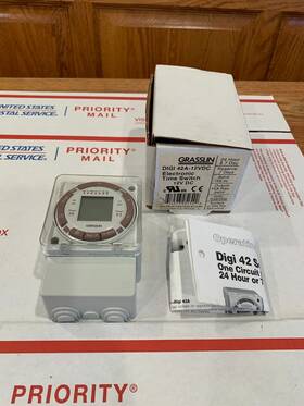 Digi42a120 Gr Sslin Grasslin Controls Corp Electronic Time Switch Digi 42a-12vdc
