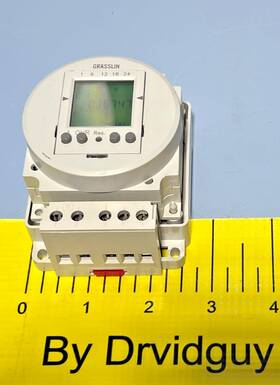 Fm1d50-120 Grasslin 24-hour/7-day 50 Event 120 Volt Timer Module With Din Mount