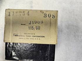 J1903 Industrial Timer Corp New 30 Second 115 Volt