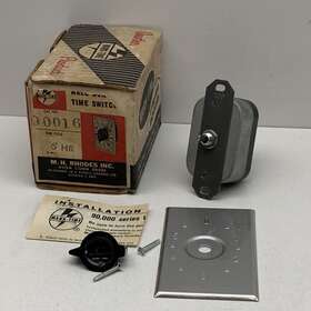 90016 M.h Rhodes Marktime Wall Box 6-hour Timer Time Switch 20a 120v / 10a 250v