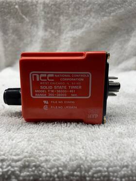 36000-461 National Controls Corporation -36000-461 Ncc Solid State Timer T1k
