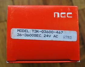 T3k-03600-467 Ncc Solid State Timer - Range 36-3600 Sec New