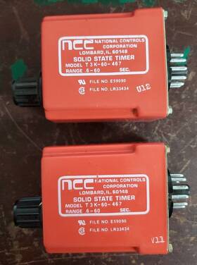 T3k-60-467 Ncc 2-pcs National Controls Corporation Solid State Timer Ta67ms