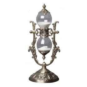 Niuash 912034986769 Hourglass Timer 15 Minutes Embossed Golden Used For Vintage