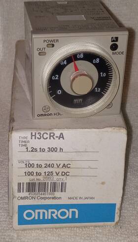 H3cra-a Omron Timer Module 1.2s To 300h 100-240vac 100 125vdc New