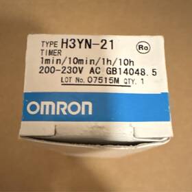 H3yn-21 Omron Timer Module 200-230v Ac Selectable 1min 10min 1h 10h