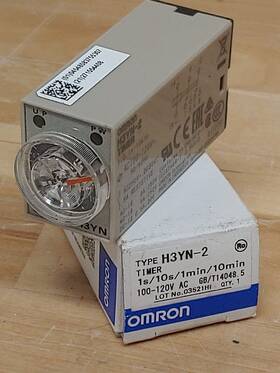 H3yn2ac100120-18 Omron Mini Analog Timer Multi-function 2dt
