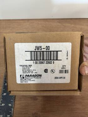 Jw5-00 Paragon Percentage Timer Cycle Repeater 5 Minute Dial