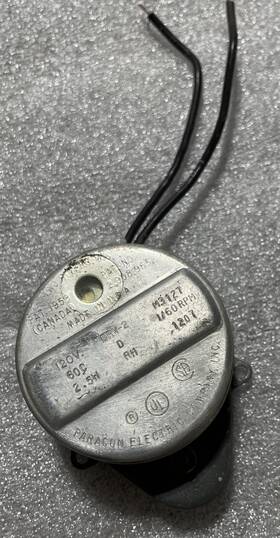 M3127 Paragon Timer Motor 1/60 Rpm 120v 60hz 3w No. 1207