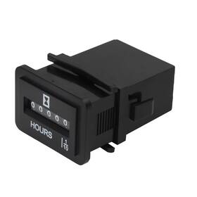 Rl-hm001 Rileyfine Mechanical Hour Meter Rectangle Engine Gauge Snap-in Hourmeter For Lawn