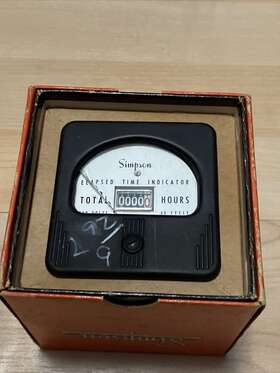 3590 Simpson 57et Elapsed Time Indicator 115 V 60 Hz
