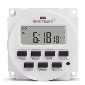 With5917 Sinotimer 713757875710 Tm618n-2 Lcd 1.6 Inch Digital 220v Ac Programmable Timer