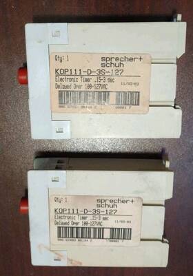 Kop111-d-3s-127 Sprecher Schuh Two Electronic Timer Module - Used 30 Day Wty