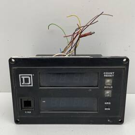 Mct-12b Square D Digital Dual Clock Timer 24hr 120vac Class 4890