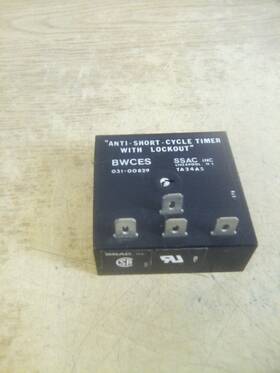 031-00829 Ssac Anti-short-cycle Timer With Lockout Bwces 24 Vac 1 Amp