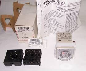 At11e Tenor Timer 5a 120 Volt 11-pins 0-10 Sec To 10 Hrs. With 2 Sockets