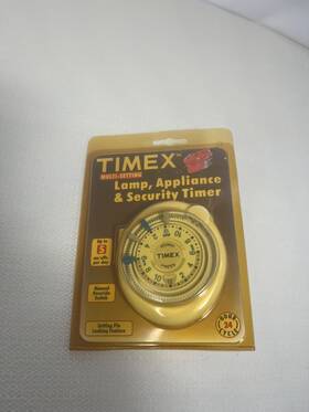 12-870 Timex Lamp Appliance Security Timer Model No. On And Off Settings