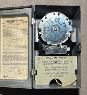 751191 Tork Seven Day Time Switch Model Used Untested