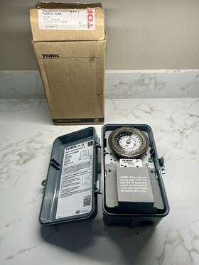 8001-n Tork Nsi - Electromechanical Timer 8000 Series 20amp 120/240v Open Box