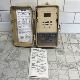 Dts200a Tork Digital Time Switch Complete In Box With Manual And Battery