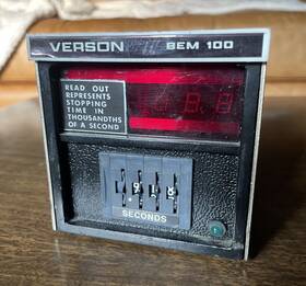 001-.999 Verson Bem100 Press Bem 100 Analog Delay Timer .001-.999 Sec. 120v 60hz