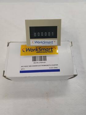 Ws-pe-cter-001 Work Smart 6 Digit Mechanical Display Electromechanical Counter 115v Ac