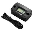 Wzxhm-srt-18r-black Searon Hour Meter Tachometer Black Waterproof Stroke Small Engine Boat