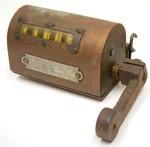 Pre-veeder Root Bristol Ct 5 Digit Mechanical Copper Counter Steampunk Vtg. Fixed Price $44.99.