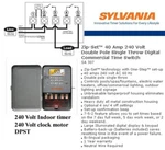 Sylvania SA307 Zip Set Digital Industrial Time Switch 40A 240V Pole Throw 1P. Fixed Price $49.00.