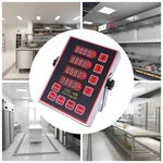 Commercial 4 Channels Kitchen Timers Restaurant Loud Red Stainless Steel. Fixed Price $33.81.