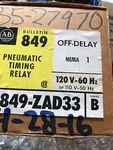 Allen Bradley 849-ZAD33 Pneumatic Timing Relay Series 110/120V New. Fixed Price $675.00.