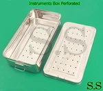 Instruments Box W/lid 16X8X3" Perforated. Fixed Price $49.99.