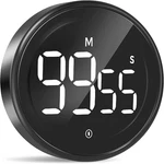 Liorque Digital Kitchen Timer, Magnetic Countdown Countup With Black. Fixed Price $22.70.