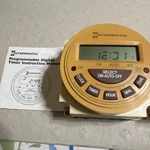 Intermatic Digital Timer 120V With Instruction Manual. PB313E Used But Works. Fixed Price $22.00.