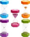 5 Pcscolorful Hourglass, Sand Timers, Acrylic Kitchen TIMER,1/3. Fixed Price $31.02.