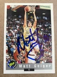 1992-93 Classic Draft Picks #30 Matt Geiger Autographed Georgia Tech. Fixed Price $9.00.