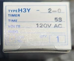 New In Box Omron Brand Solid State Relay H3Y-2-0. Fixed Price $19.00.
