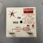 Dayton 2A561 Encapsulated Timer Relay, 1A, Solid State, Function - Timing. Fixed Price $31.00.