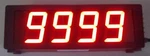 4 - Industrial Production Counter Display 2.3" High Led Digits. Fixed Price $155.00.