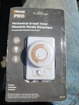 Woods Pro Mechanical In-wall Timer 120 Volt Model 59745 White Color. Fixed Price $10.40.