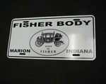 Nos Vintage Fisher Body Marion Indiana License Plate Chevy Camaro Chevelle Nova. Fixed Price $124.95.
