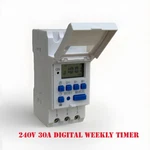Digital Lcd Programmable Weekly 220V 30A Relay Switch Din Rail Mount. Fixed Price $17.99.
